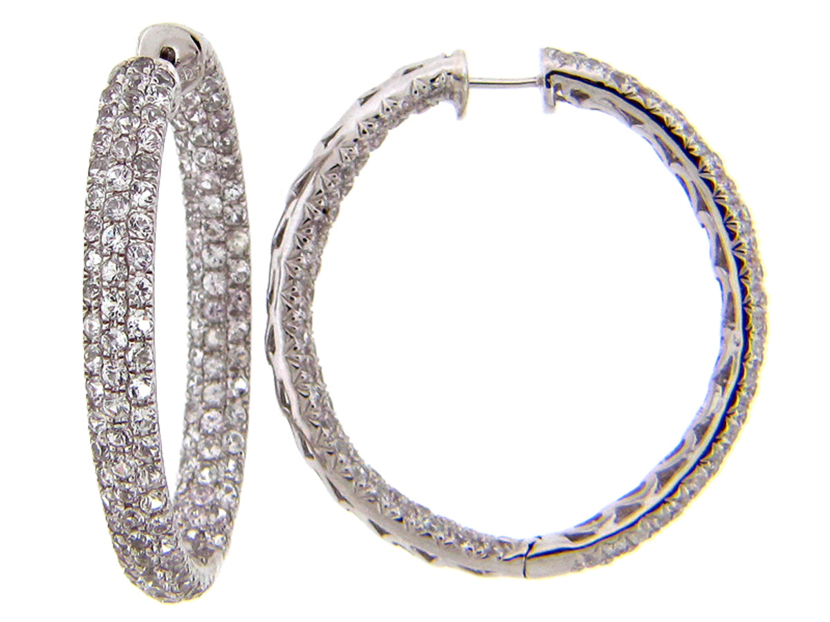 WHITE SAPPHIRE EARRING