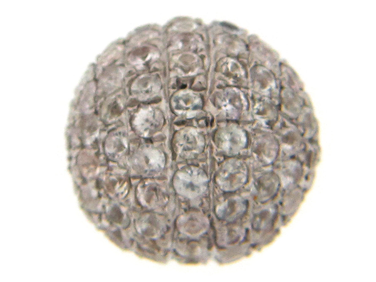 WHITE SAPPHIRE PENDANT, SILVER (E)