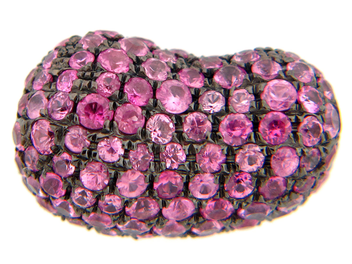 Pink Sapphire Pendant, Silver (H)