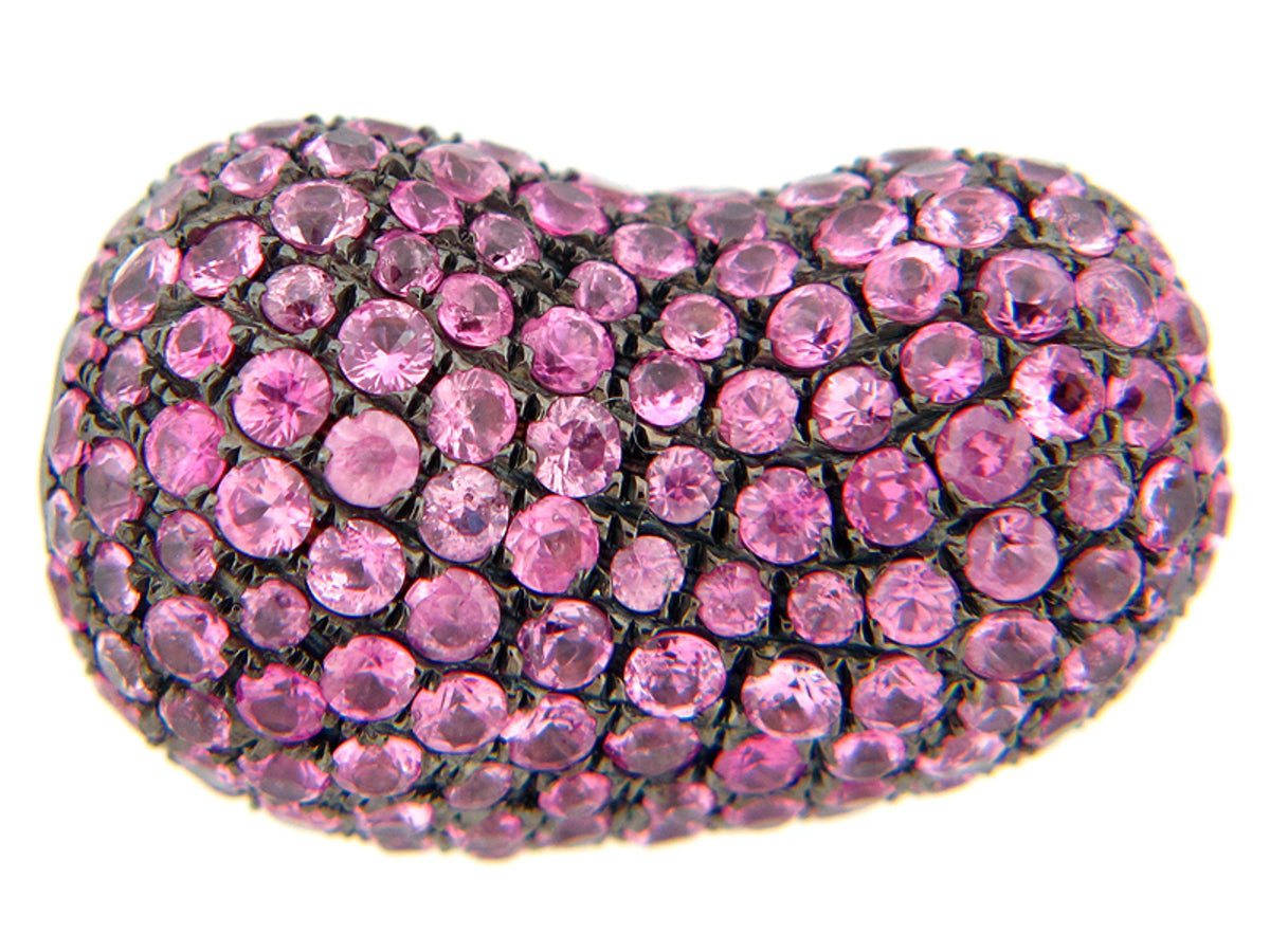 PINK SAPPHIRE PENDANT, SILVER (H)