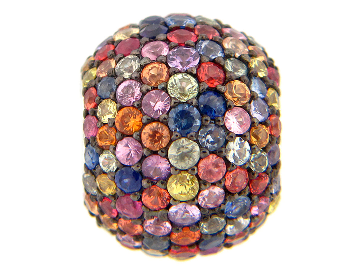 RAINBOW SAPPHIRE PENDANT, SILVER (E/U)