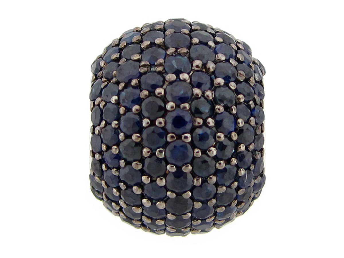 SAPPHIRE PENDANT, SILVER (H)