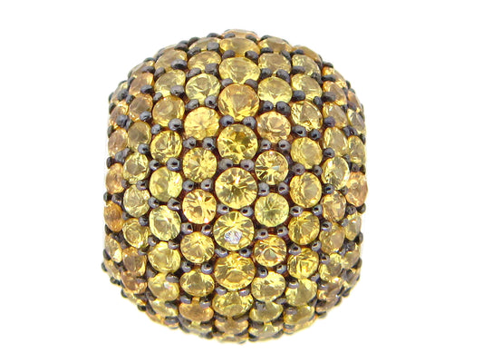 YELLOW SAPPHIRE PENDANT, SILVER (H)
