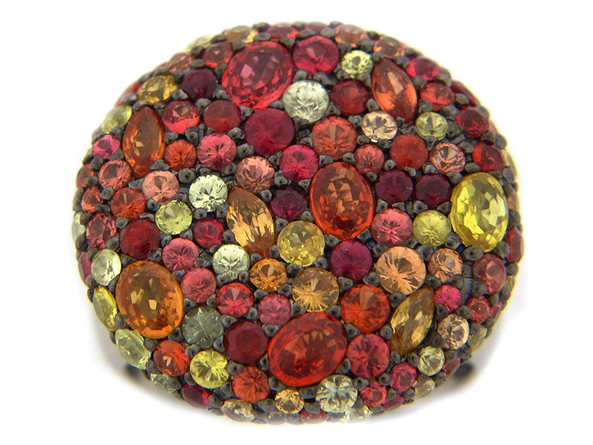ORANGE SAPPHIRE, SILVER (E/U)
