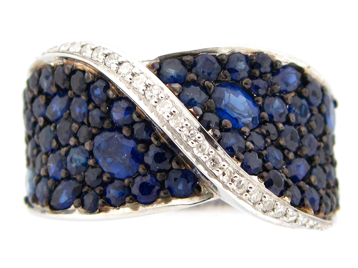 SAPPHIRE RING, SILVER (H), C=3.78