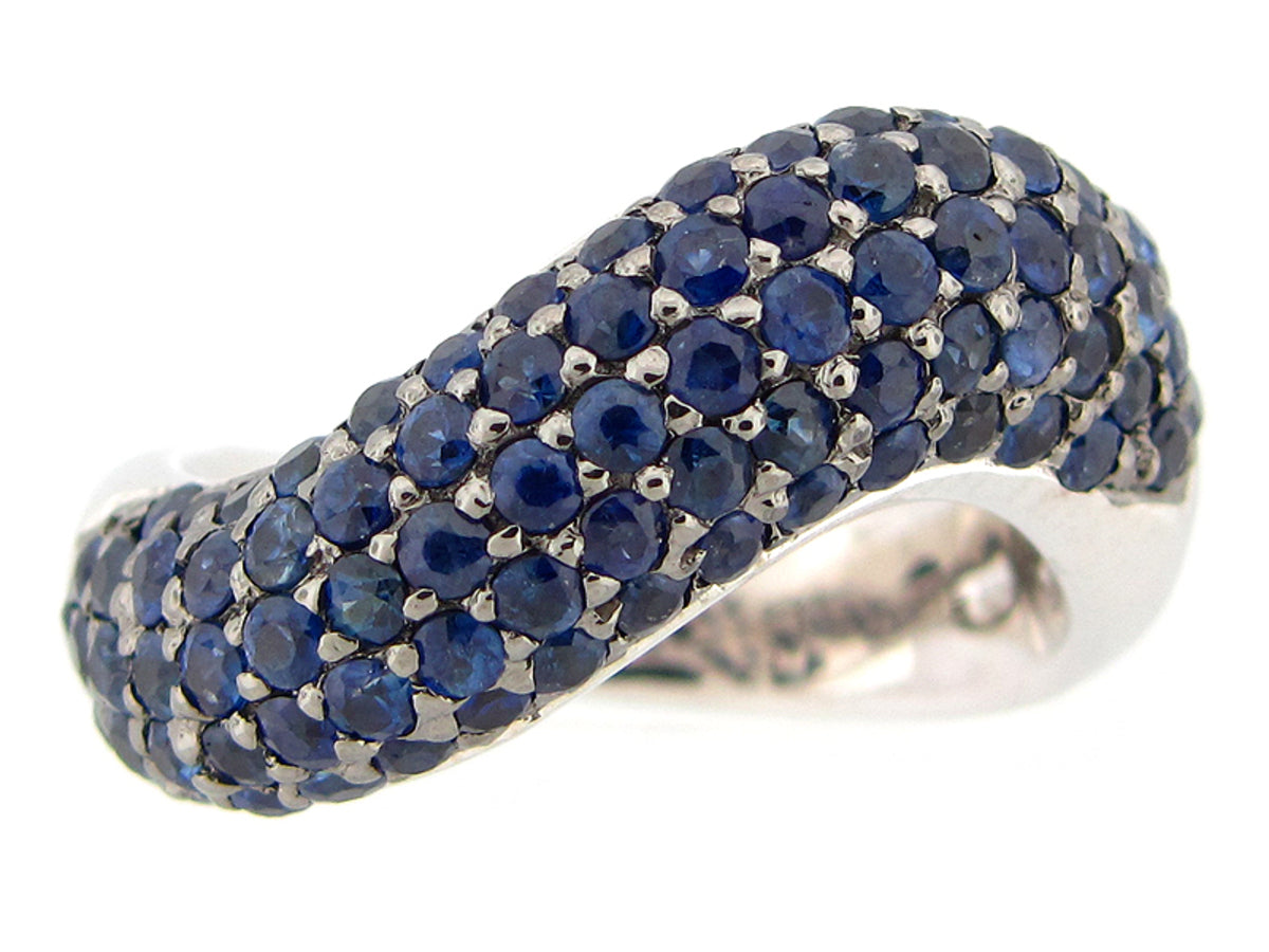SAPPHIRE RING, SILVER (H)