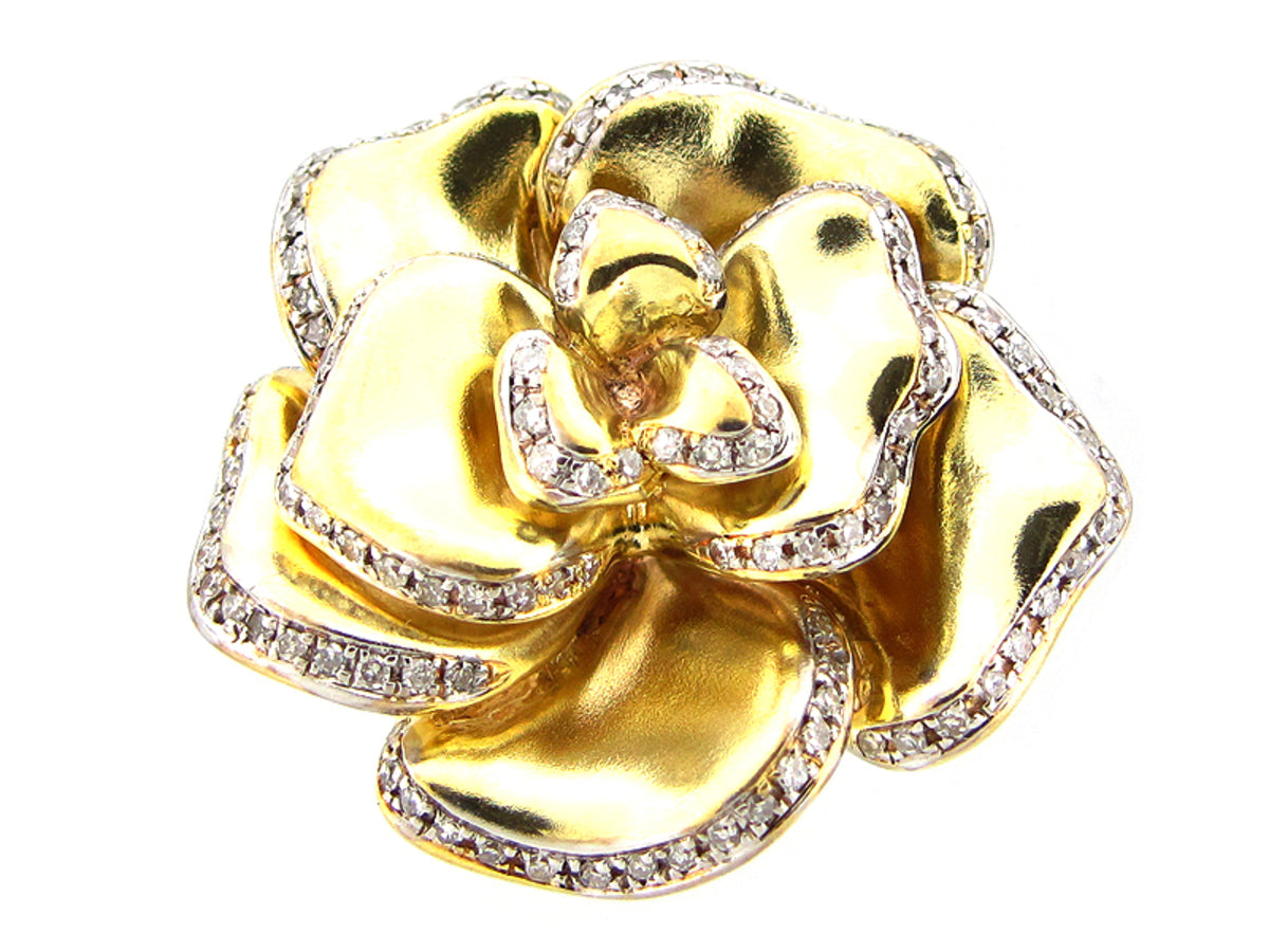 DIAMOND RING, YELLOW FINISH, SILVER (N)