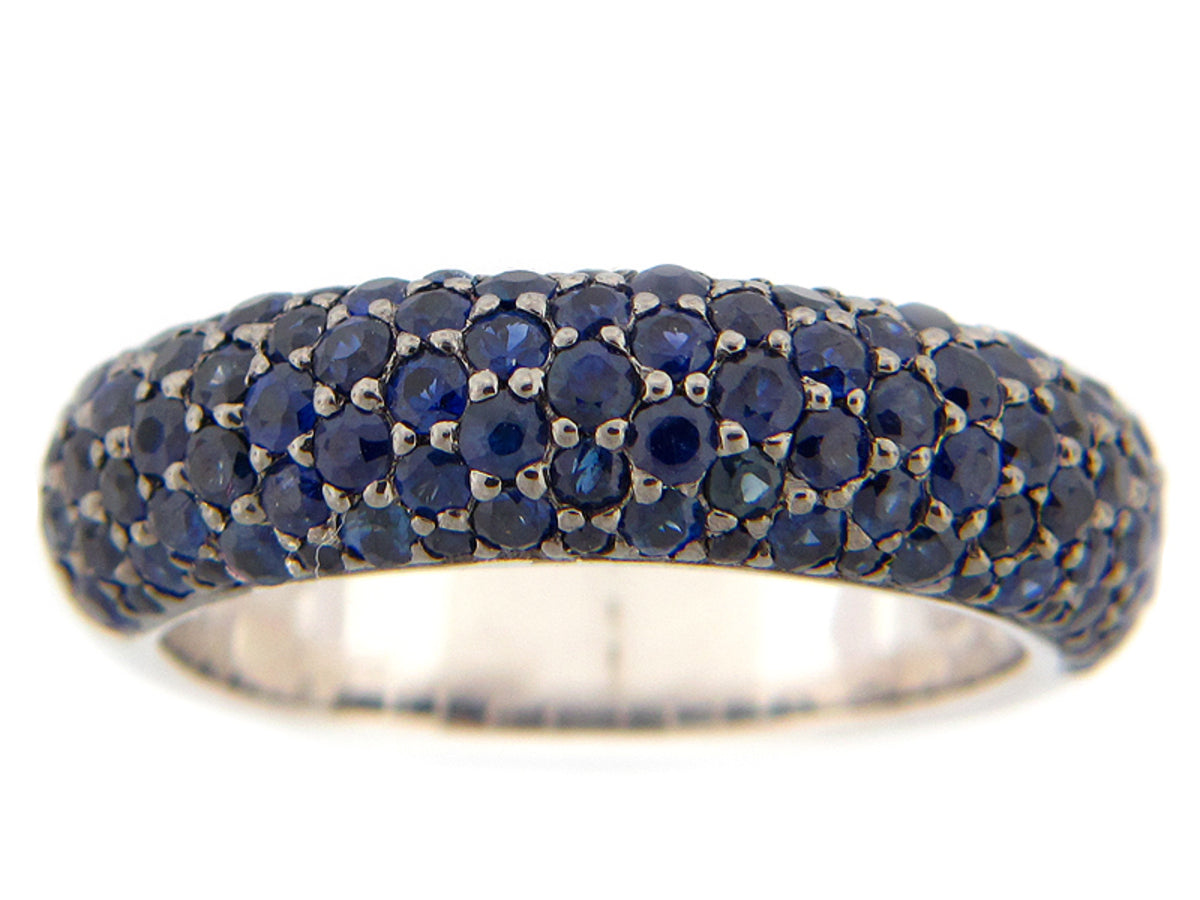SAPPHIRE RING, SILVER (H)
