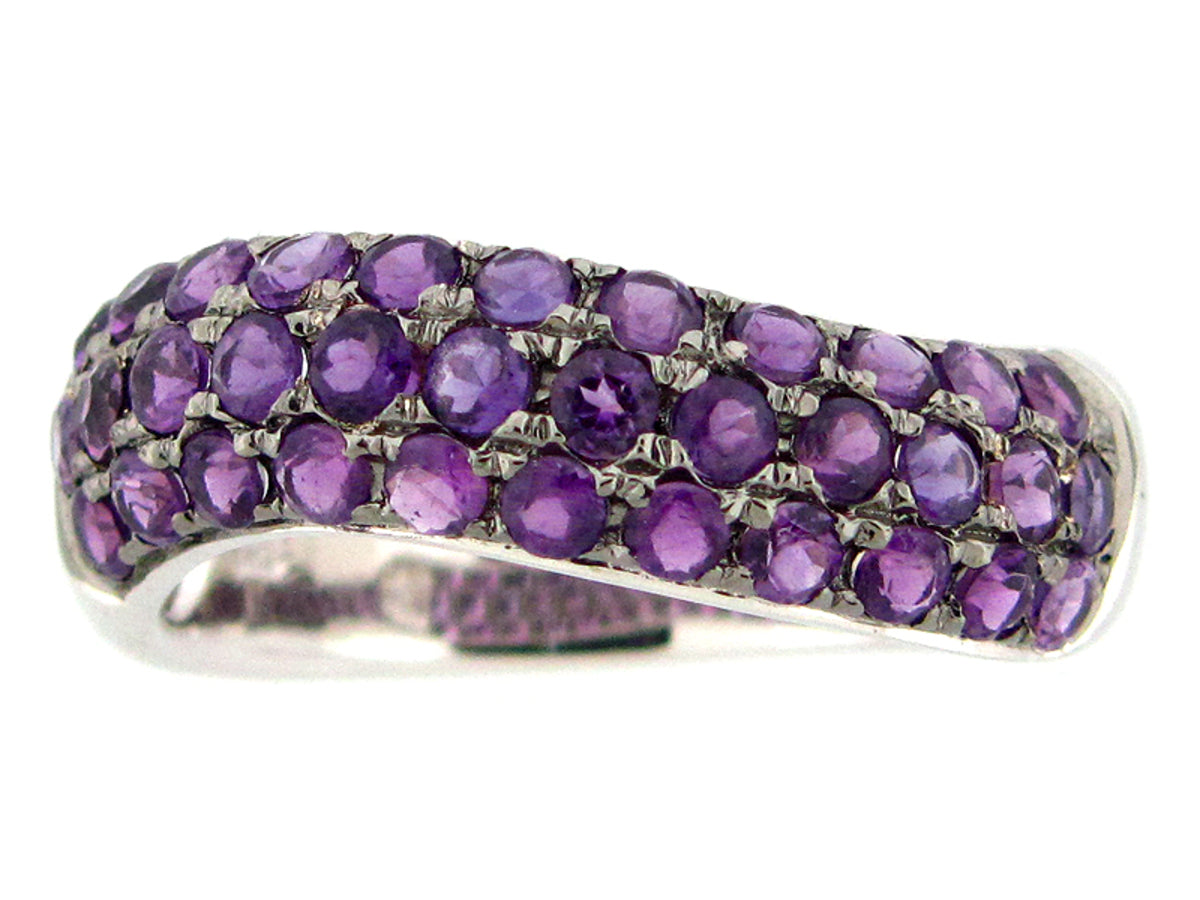 Amethyst Ring, Silver (H)