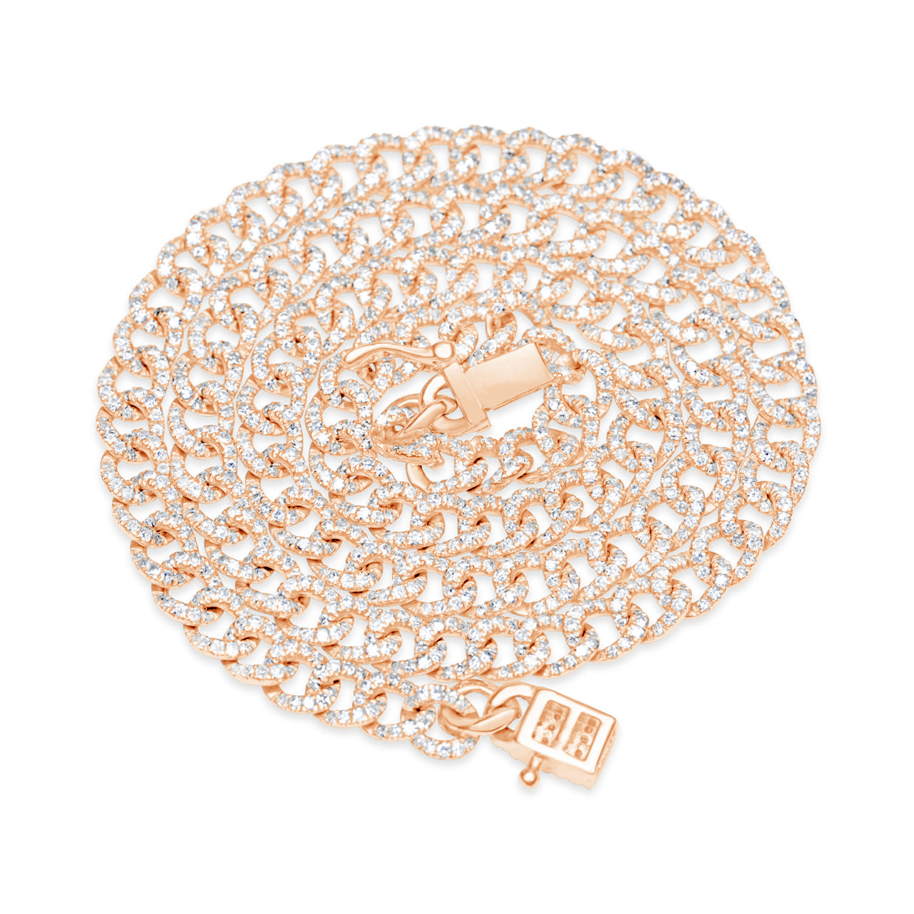 Diamond Curb Link Necklace