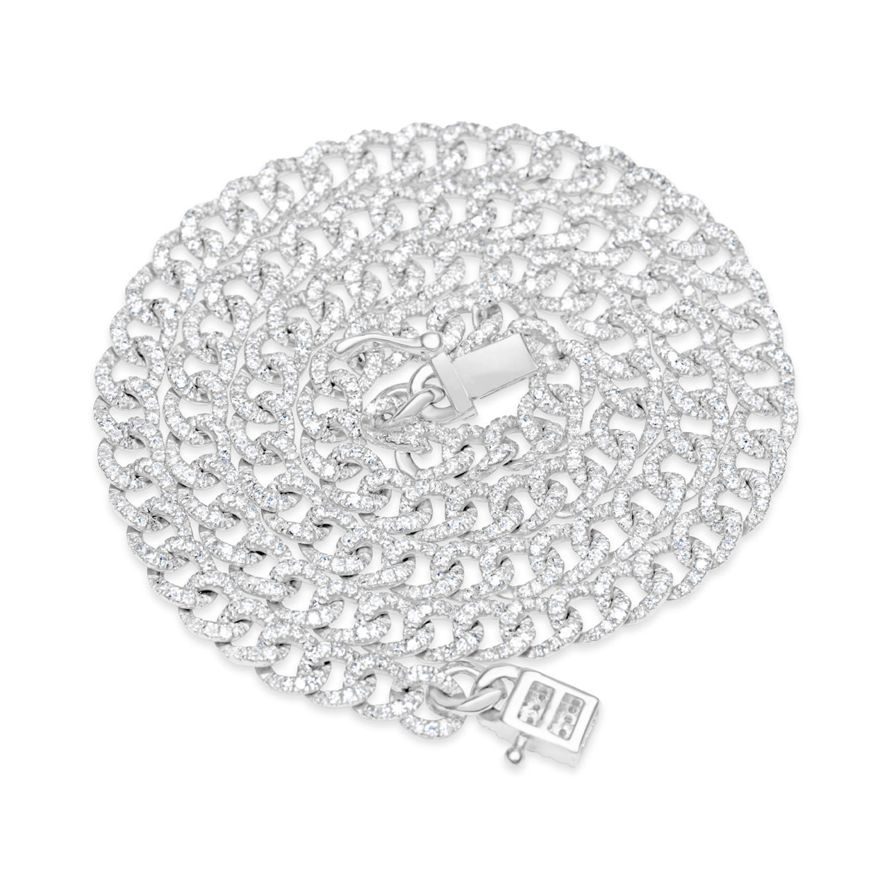 Diamond Curb Link Necklace