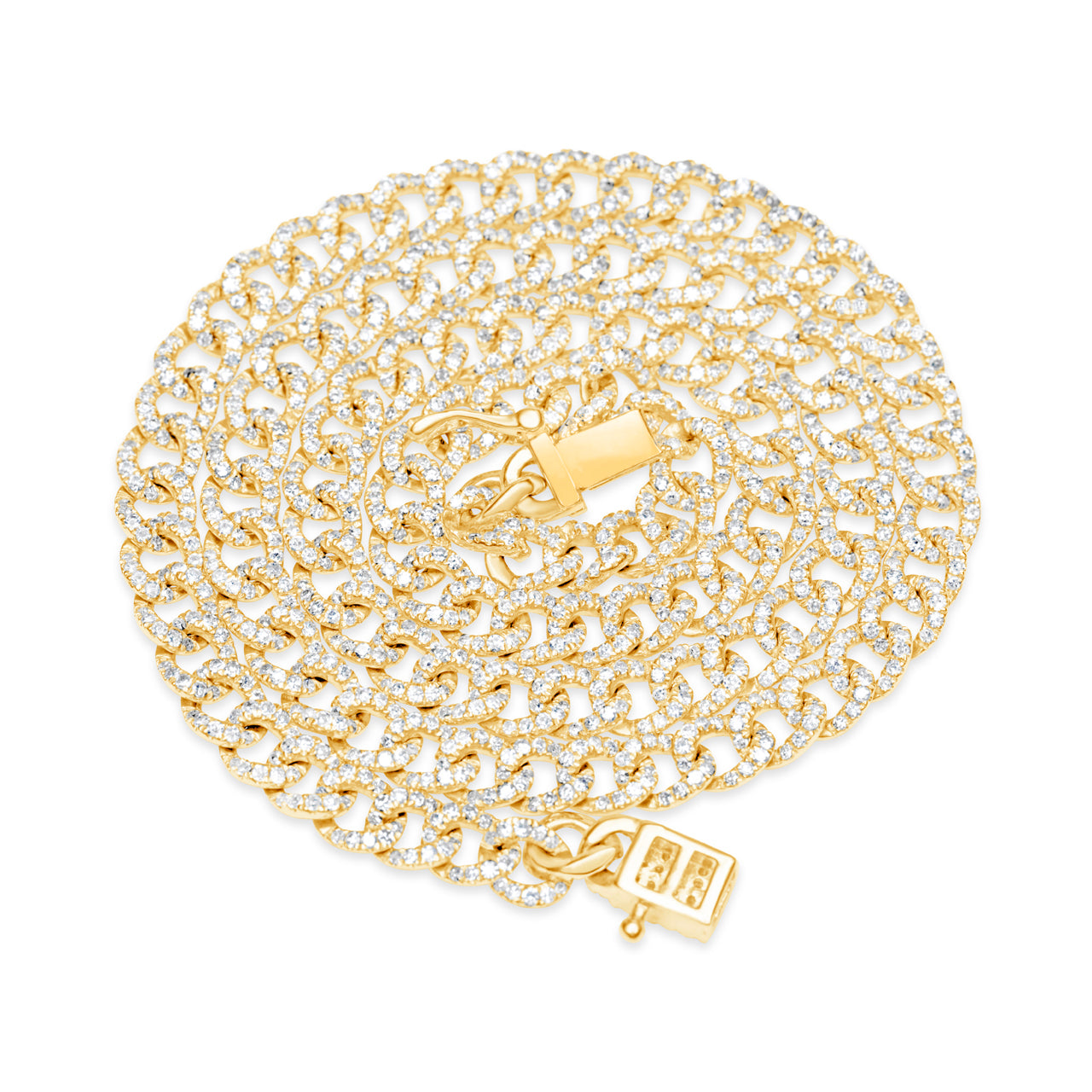 Diamond Curb Link Necklace