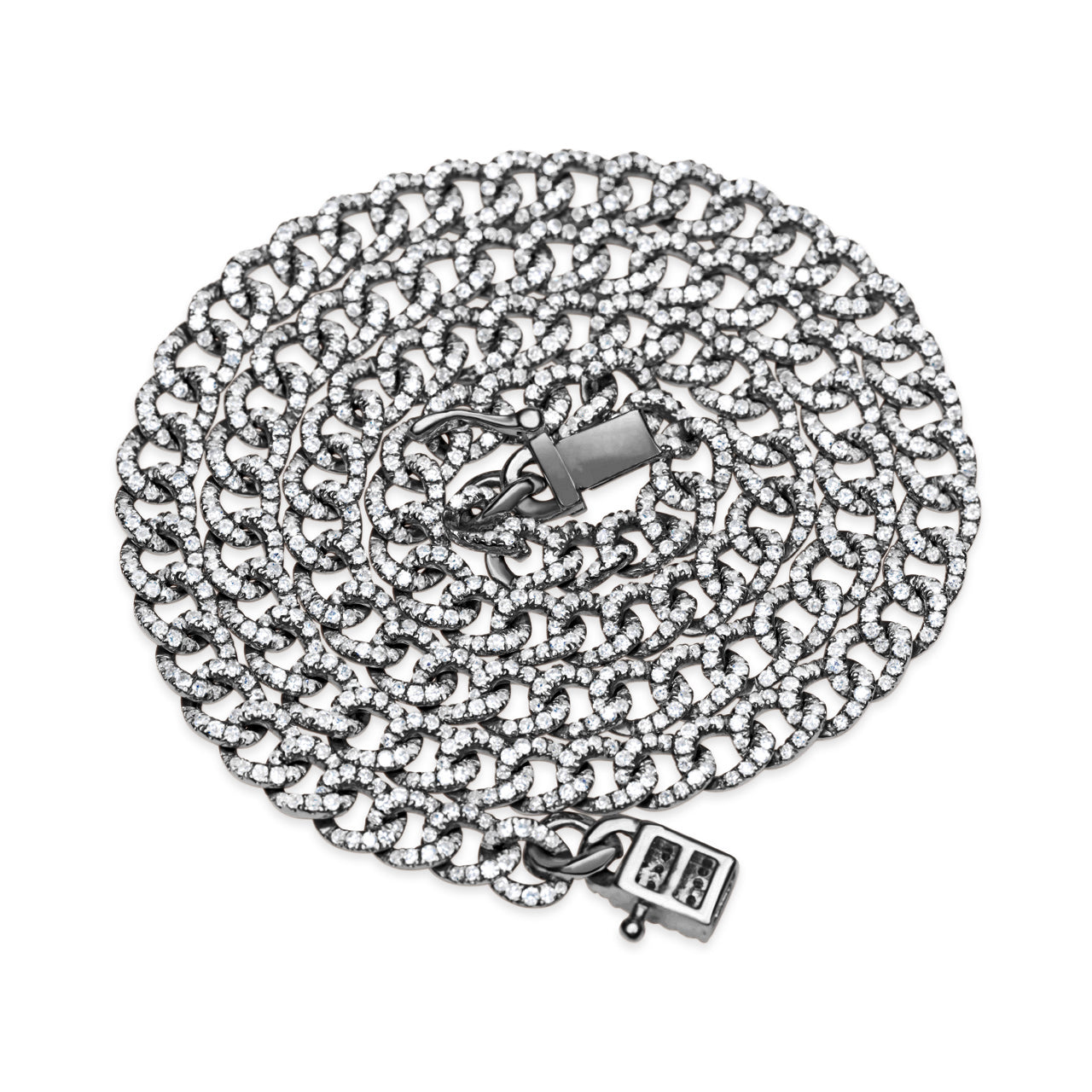 Diamond Curb Link Necklace