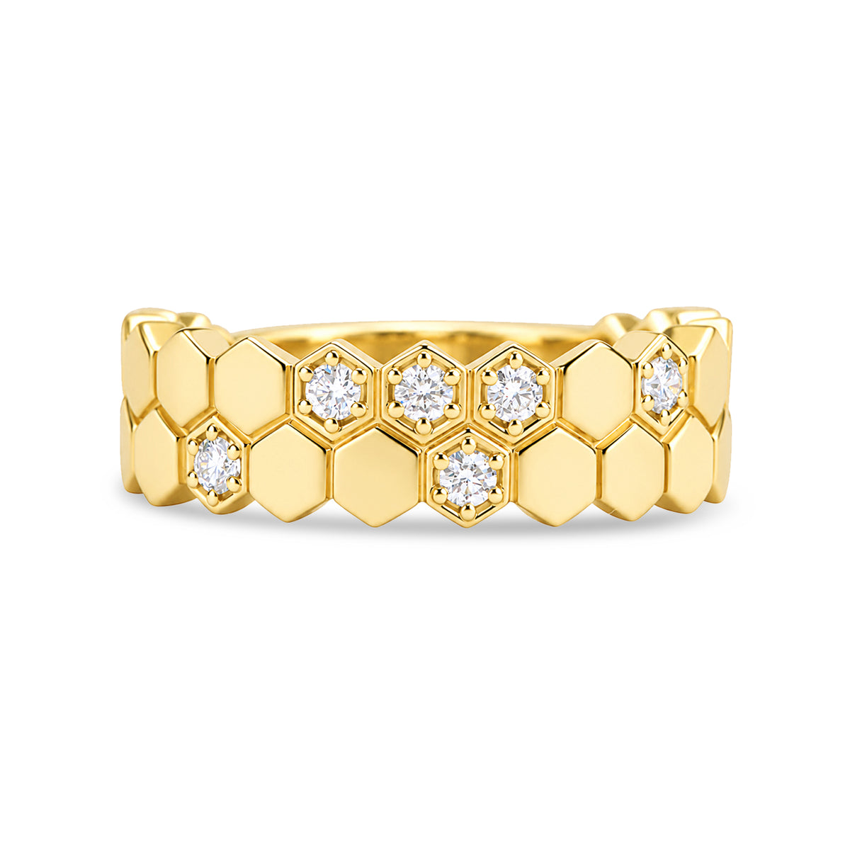 Diamond Honeycomb 2 Row Band