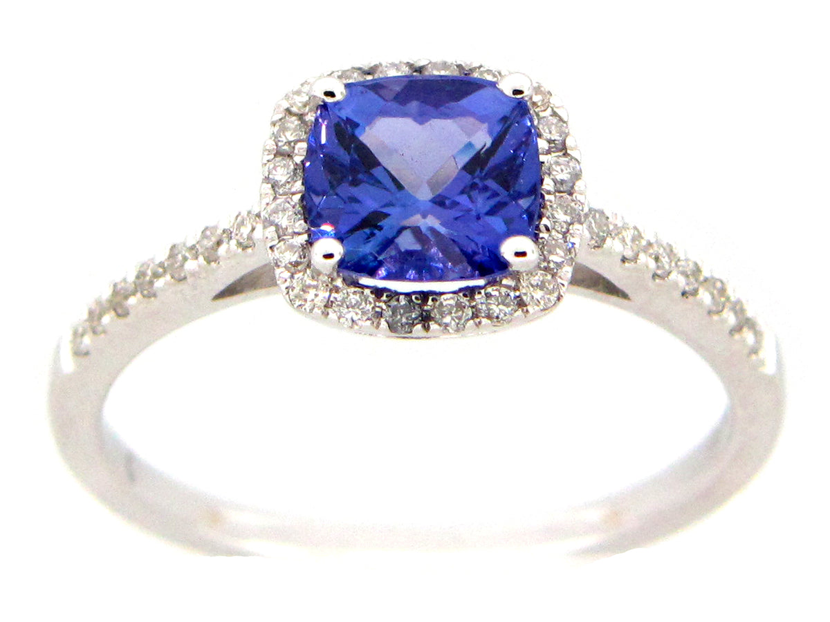 TANZANITE & DIAMOND RING