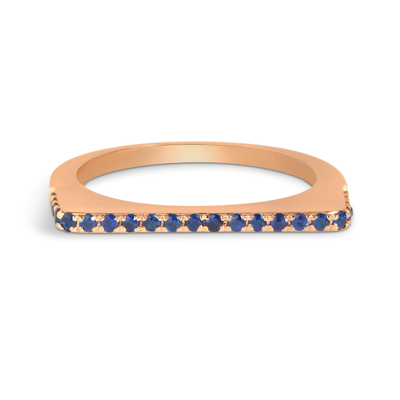 Sapphire Square Stackable Band