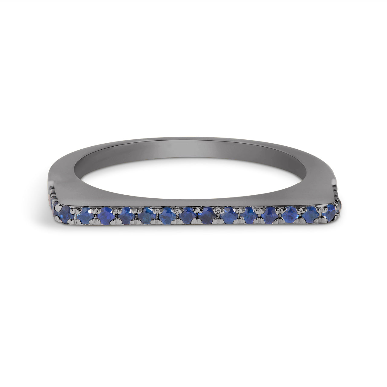 Sapphire Square Stackable Band