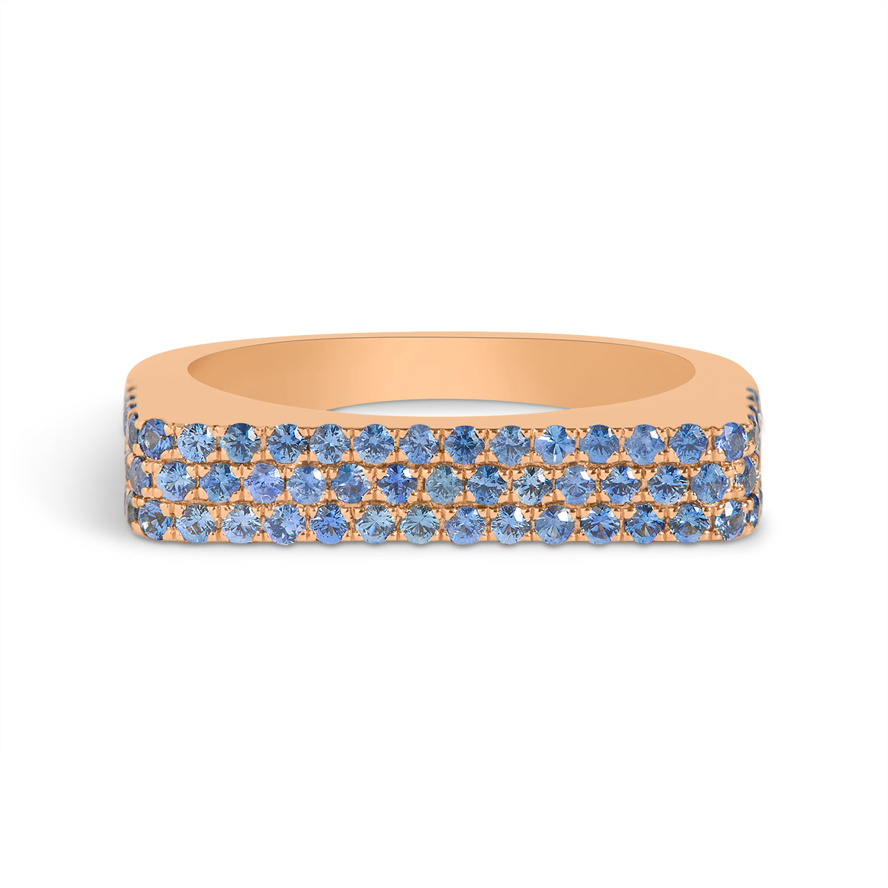 Sapphire Square Ring