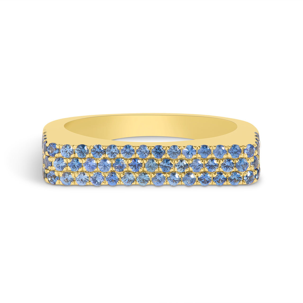 Sapphire Square Ring