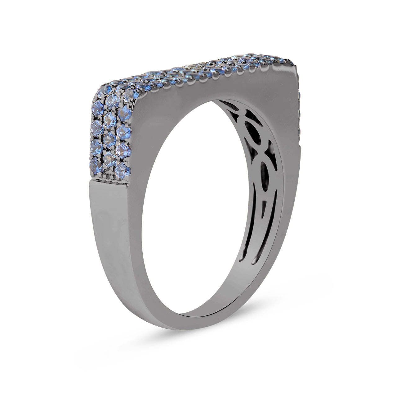 Sapphire Square Ring