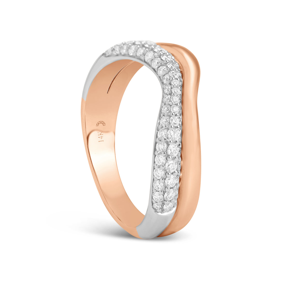 Diamond Wavy Stack Band