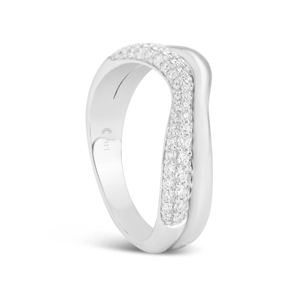 Diamond Wavy Stack Band