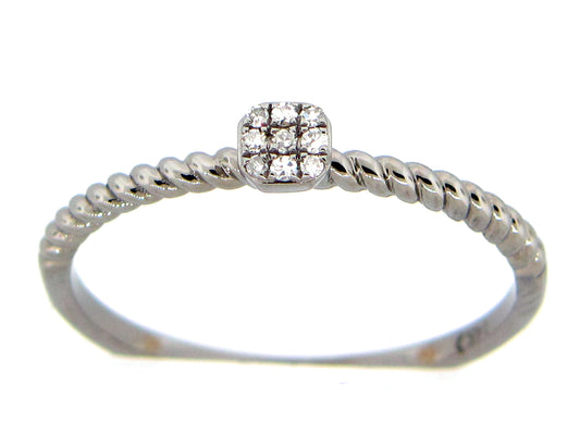 DIAMOND RING, 14K BLACK FINISH (N)