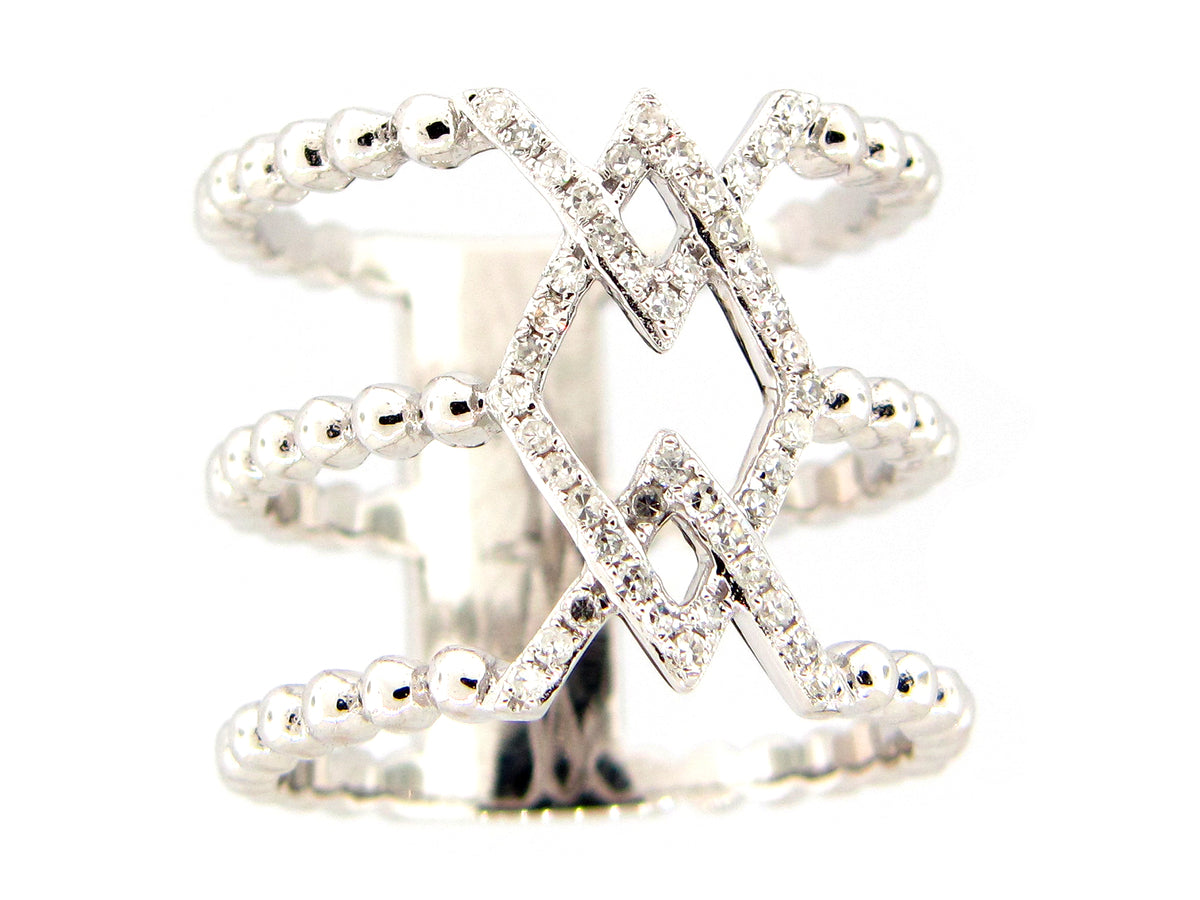DIAMOND RING, 14KW (N)