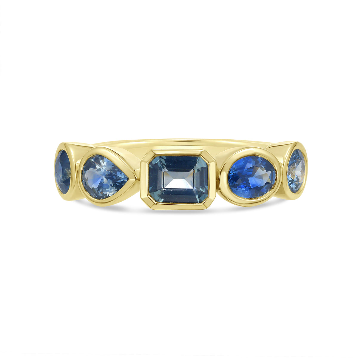 Montana Sapphire Mix Bezel Band