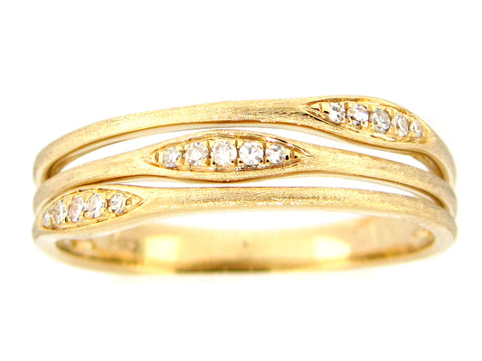 DIAMOND 3 STRAND RING