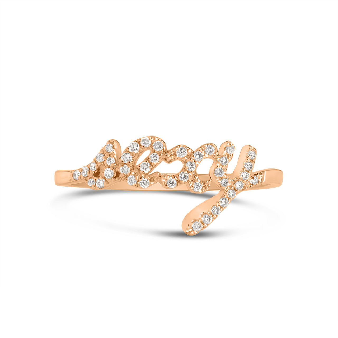 Diamond Sexy Script Ring