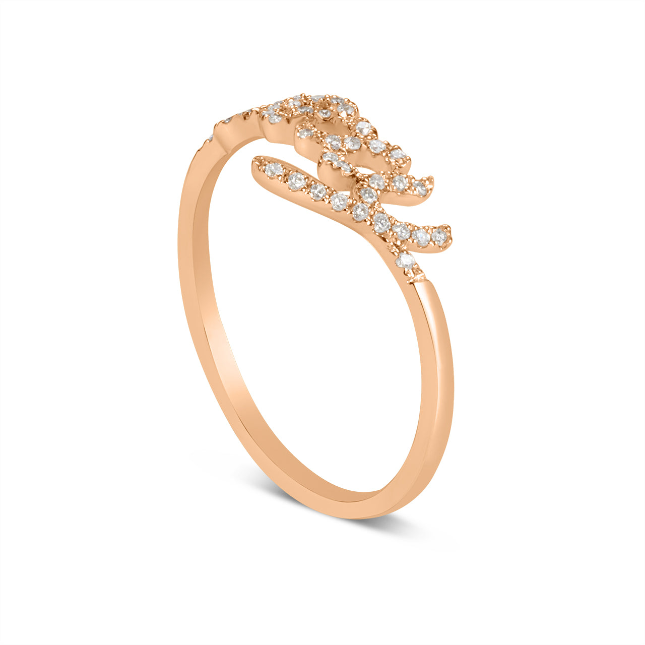 Diamond Sexy Script Ring