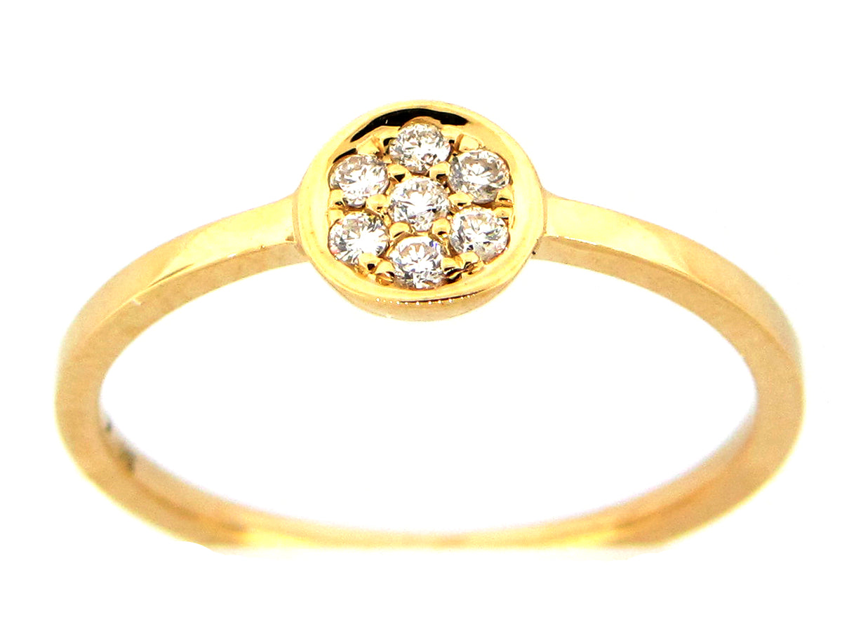 DIAMOND ROUND CLUSTER RING