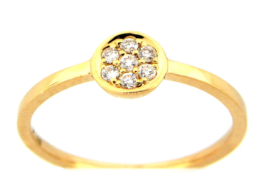 DIAMOND ROUND CLUSTER RING