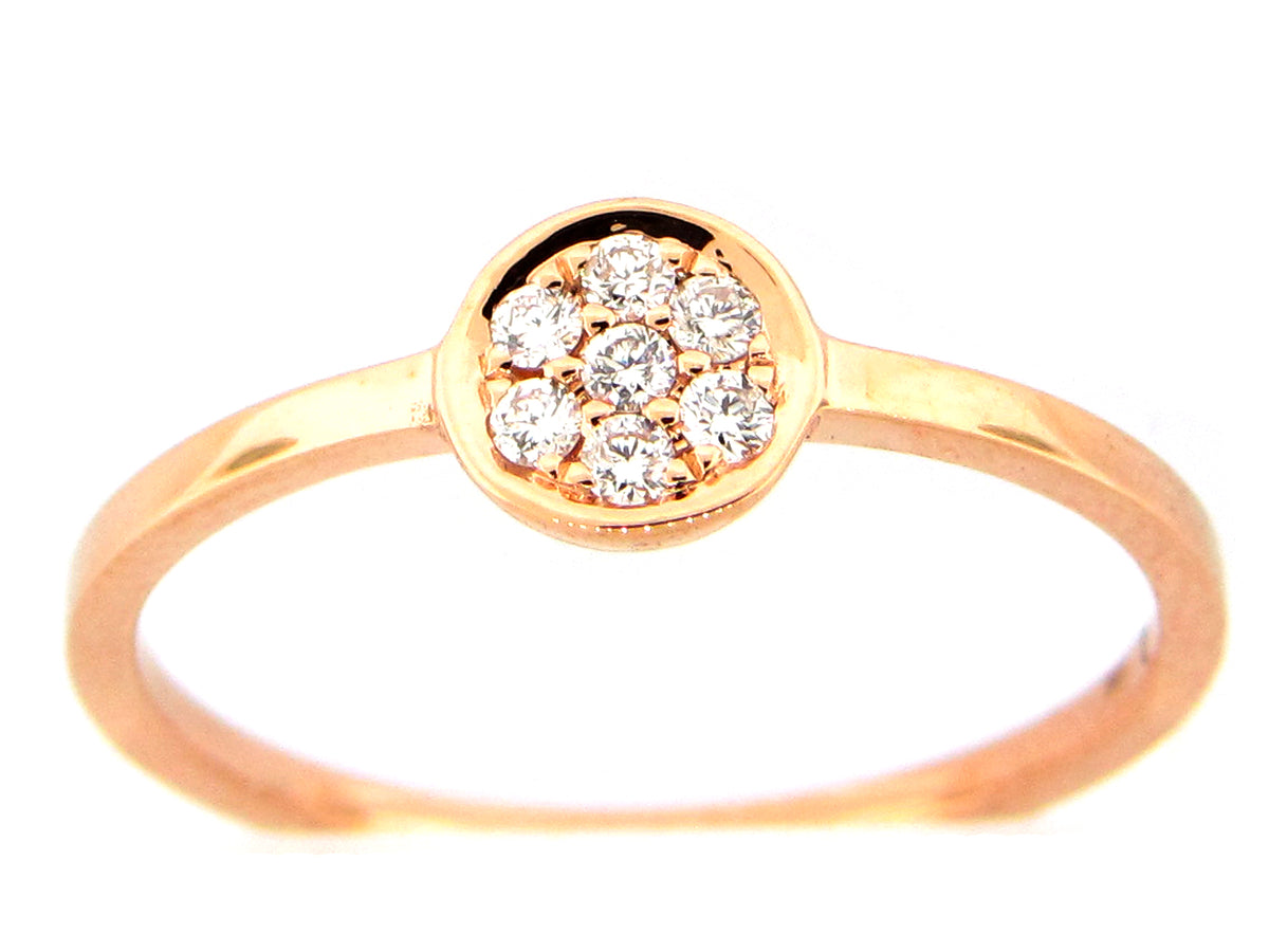 DIAMOND ROUND CLUSTER RING