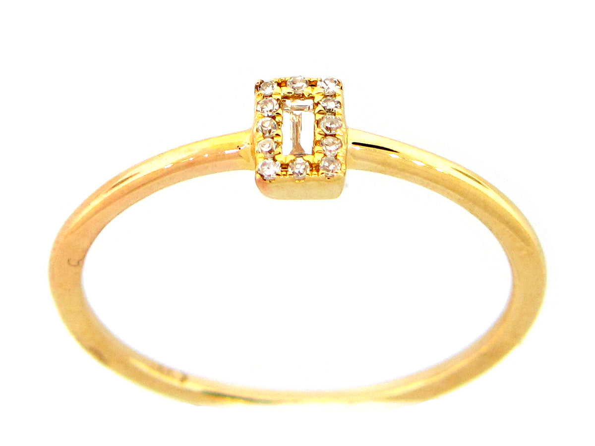 DIAMOND RECTANGLE RING