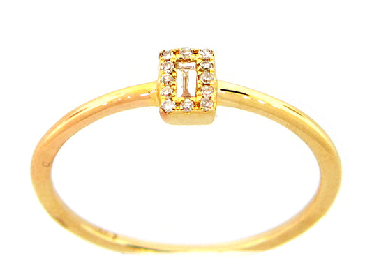 DIAMOND RECTANGLE RING
