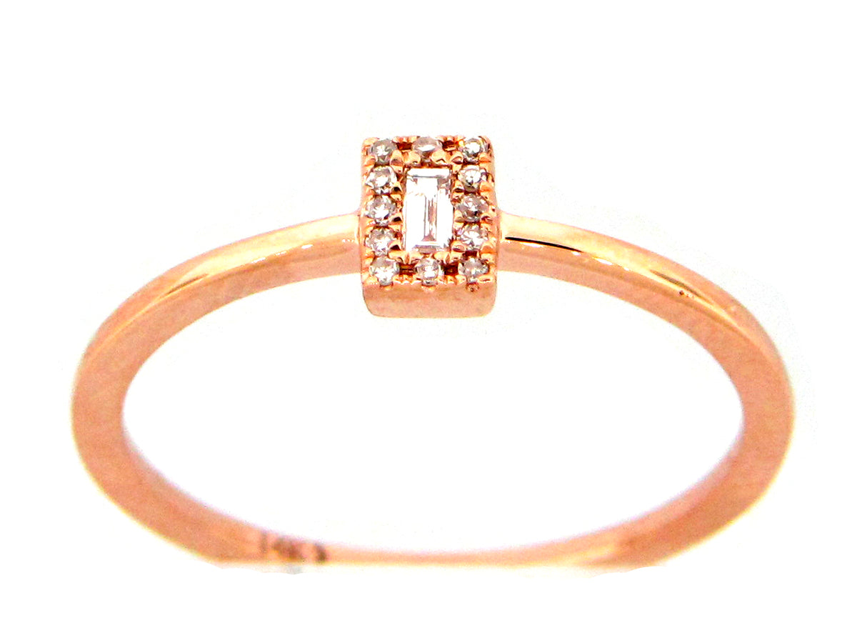 DIAMOND RECTANGLE RING