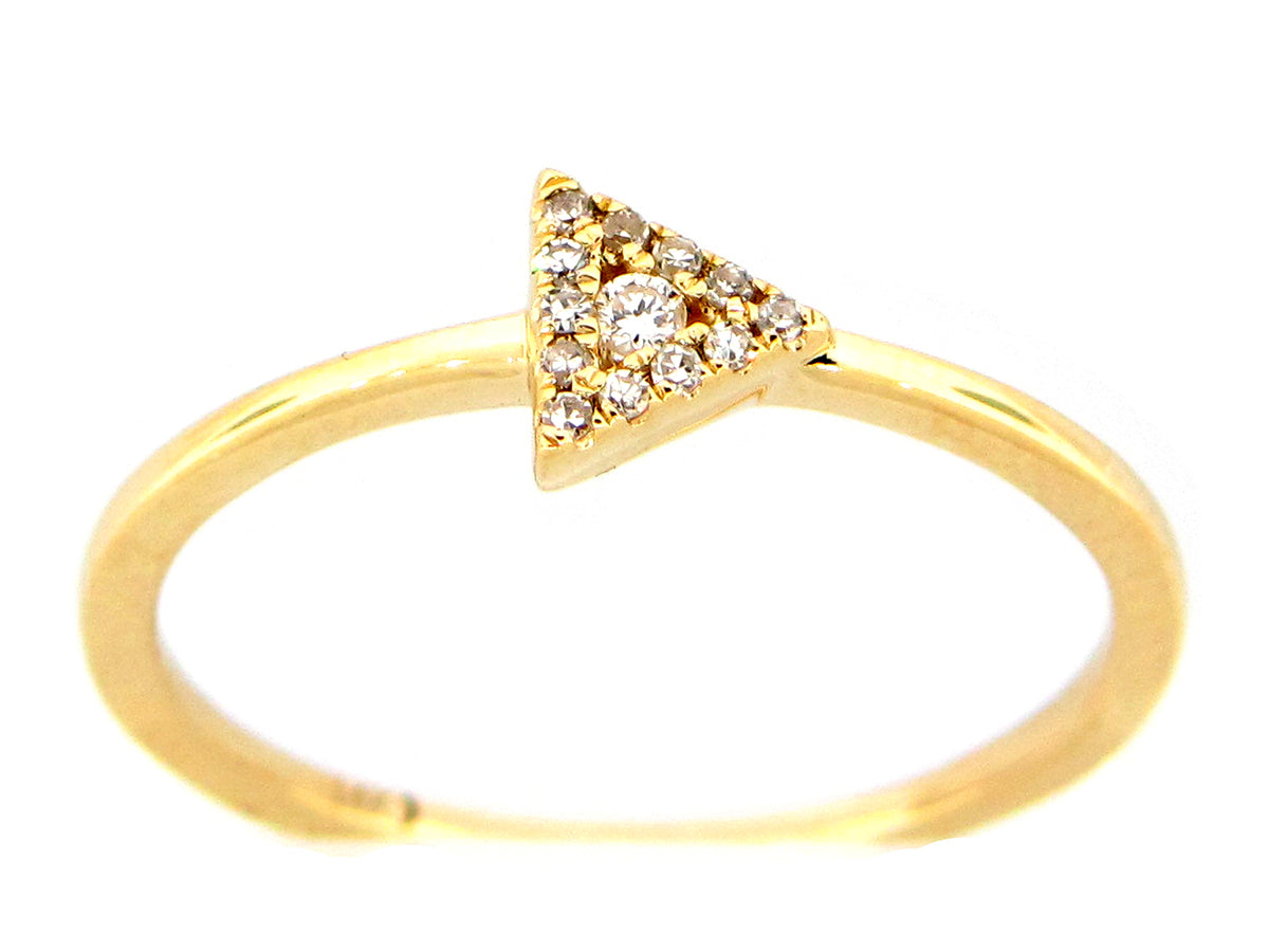 DIAMOND TRIANGLE RING