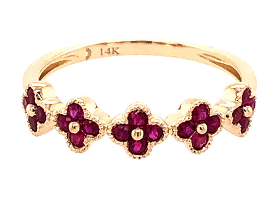RUBY FLORETTE RING