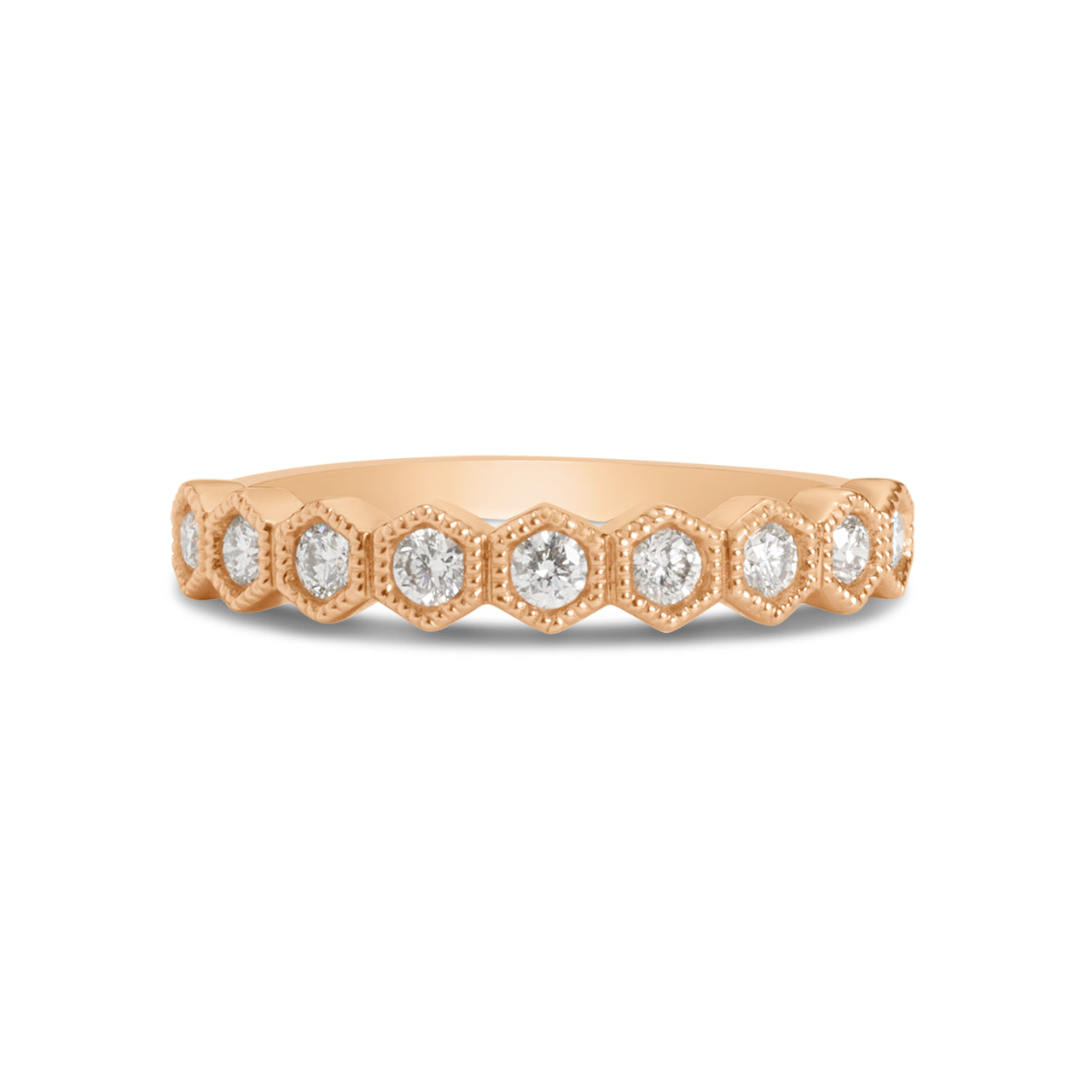 Diamond Honeycomb Stackable Band