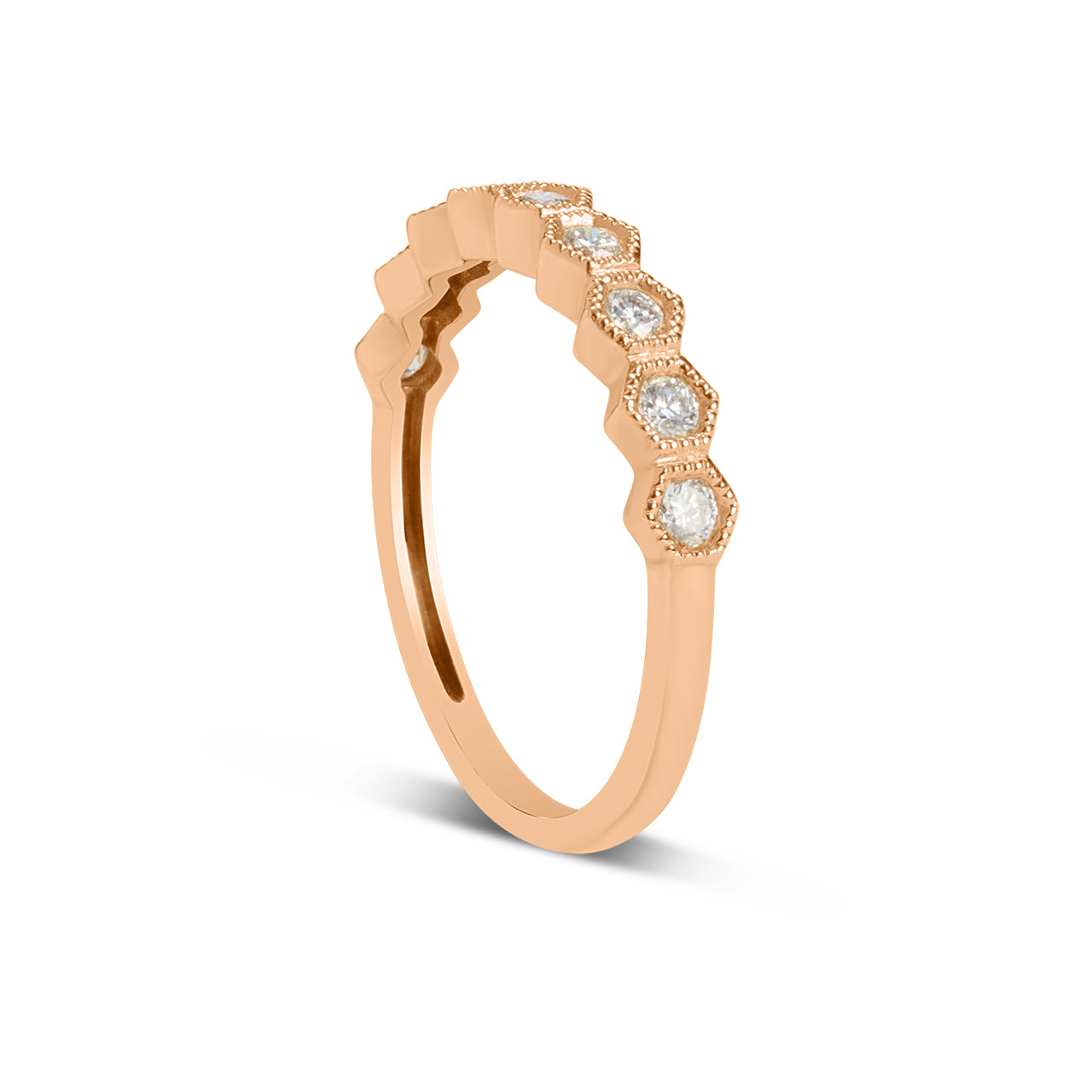 Diamond Honeycomb Stackable Band