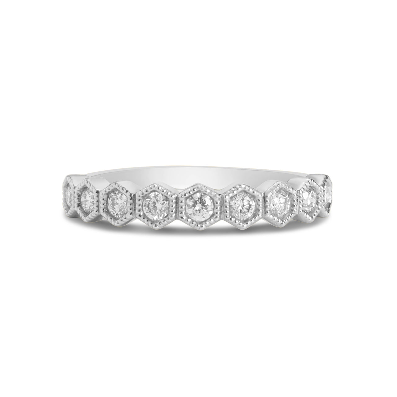 Diamond Honeycomb Stackable Band