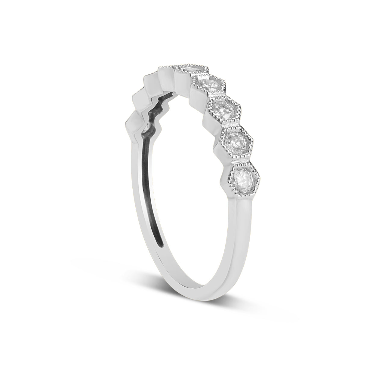 Diamond Honeycomb Stackable Band