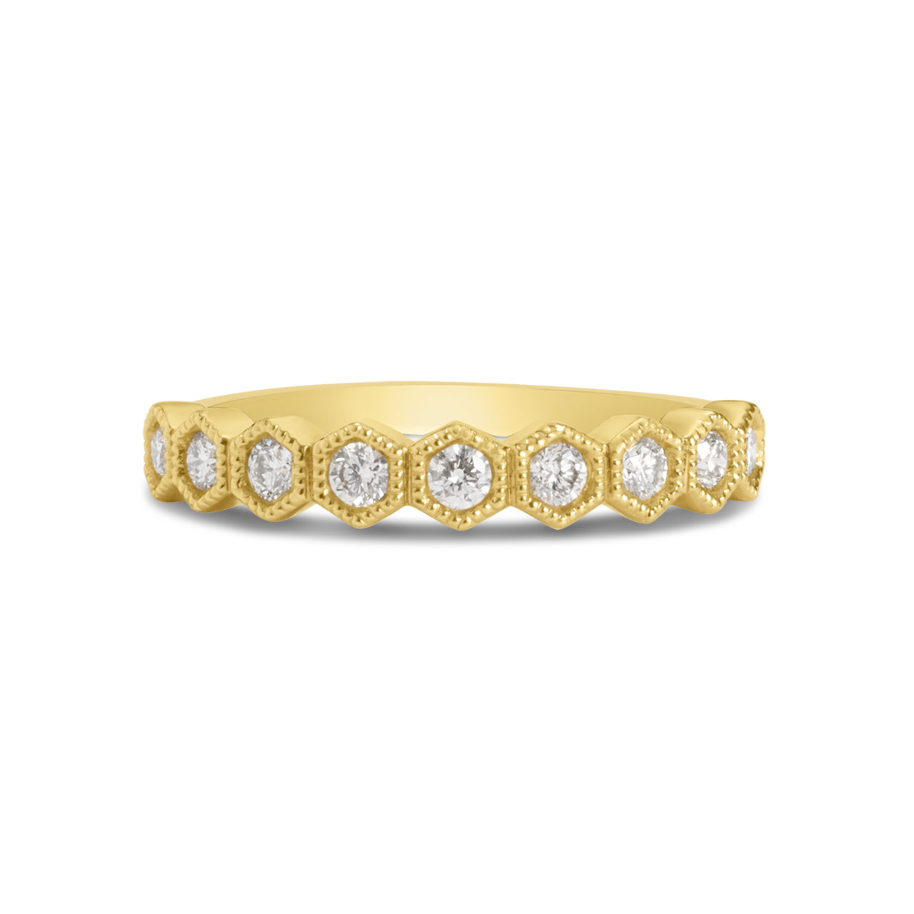 Diamond Honeycomb Stackable Band