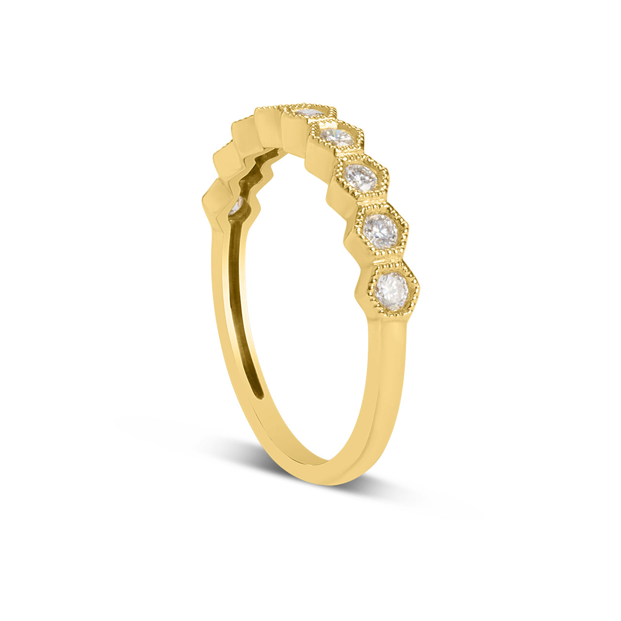 Diamond Honeycomb Stackable Band