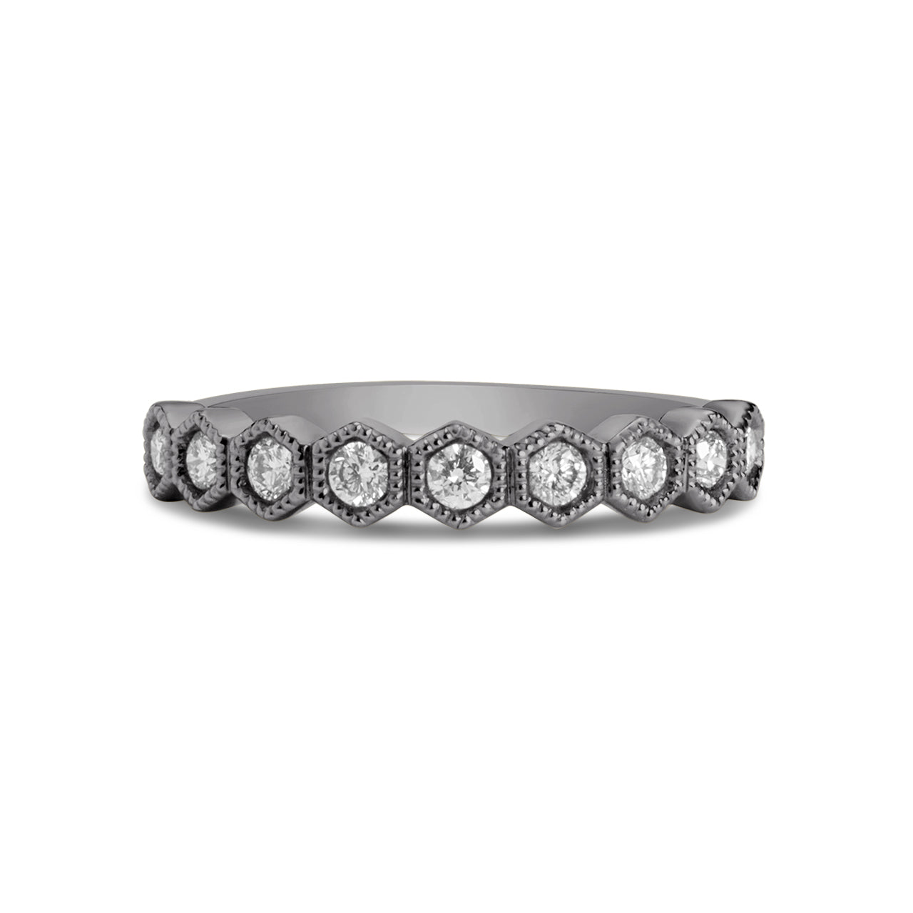 Diamond Honeycomb Stackable Band