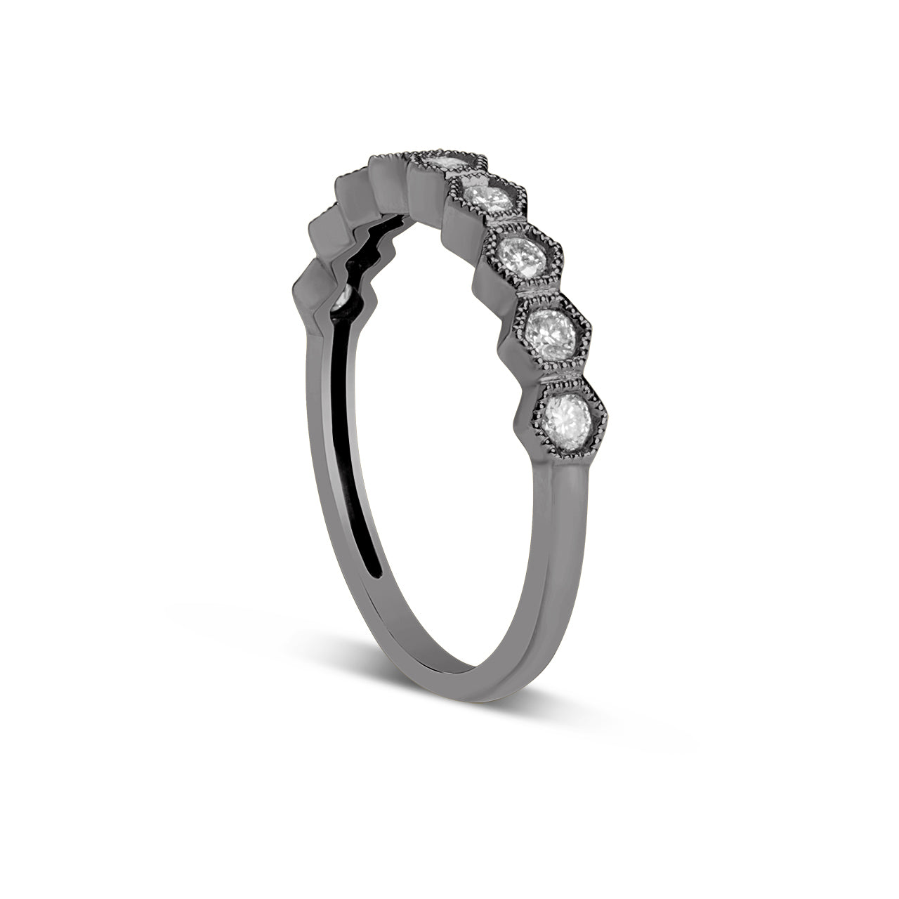 Diamond Honeycomb Stackable Band