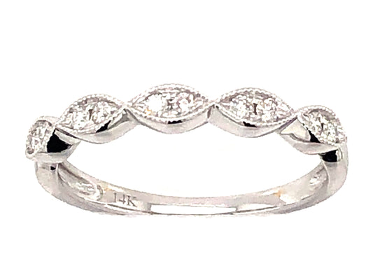 DIAMOND MARQUISE TRIM RING, 14KW (N)