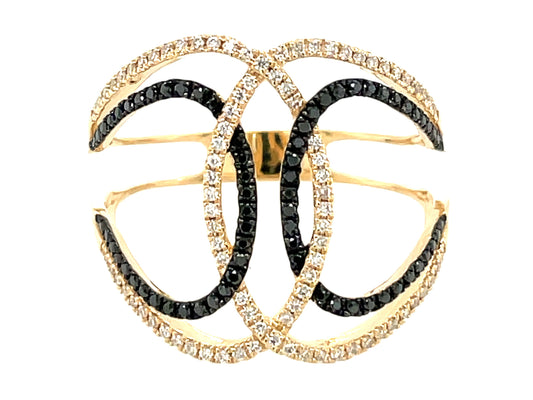 BLACK & WHITE DIAMOND RING